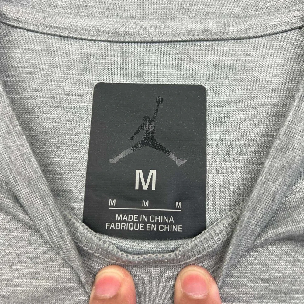 Air Jordan Shirt‎ Men Medium Gray Jumpman Short Sleeve Crew Neck New M